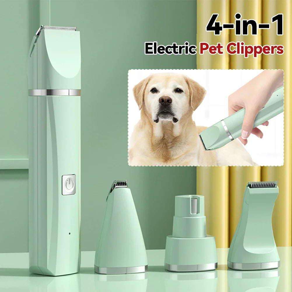 1Pc Professional 3/4-in-1 Electric Pet Grooming Tool Set Dog Hair Clippers Electric Pets Haircut Trimmer Shaver Cats Supplies