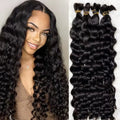 Boho Braids Human Hair Boho Hair for Braiding Knotless Deep Wave Human Hair Bulk Hair for Braiding For Women Choice