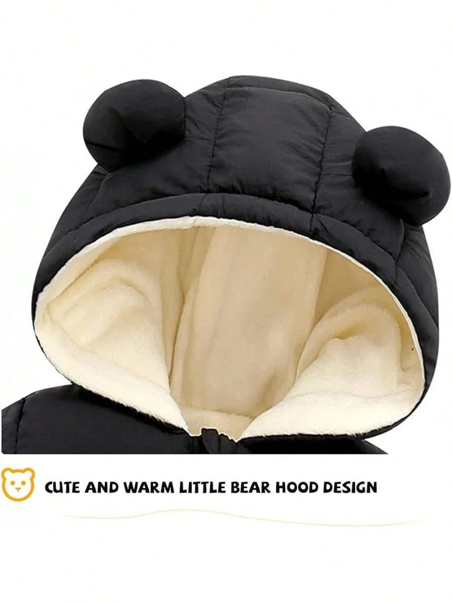 Baby Clothes Cute Infant Toddler Snowsuit Warm Newborn Boy Girl Winter Coats Hooded Zip Jumpsuit