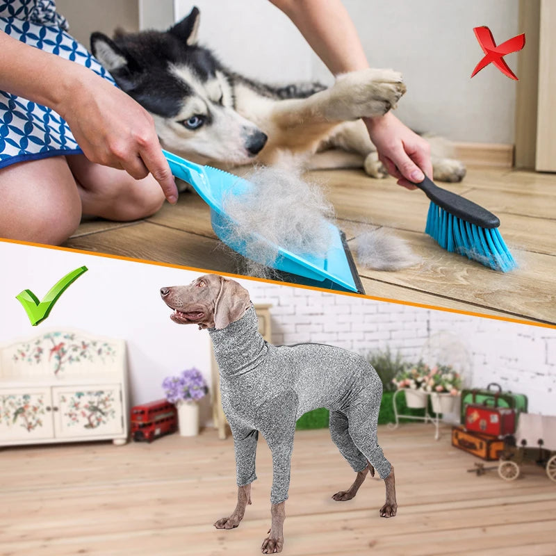 XS-3XL Pet Dog Clothes Winter Jumpsuit Undergarment Female Male Dog Home Loss Hair Proof Clothing Post-Surgical Recovery Clothes