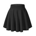 Skirt Women Plus Size Knee Length Women Fashion Basic Stretch Flared Casual Skirt Pleated A Line Skirt 한국 스타일 여성의류