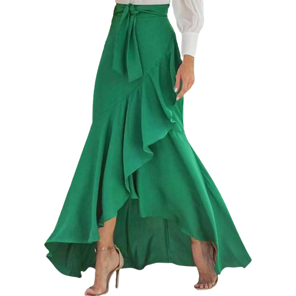 Dresses For Women 2025 Wedding Guest Waistband Lace Wrapped Hip Fishtail Skirt High Waist Sexy Irregular Vestido Mujer Elegante