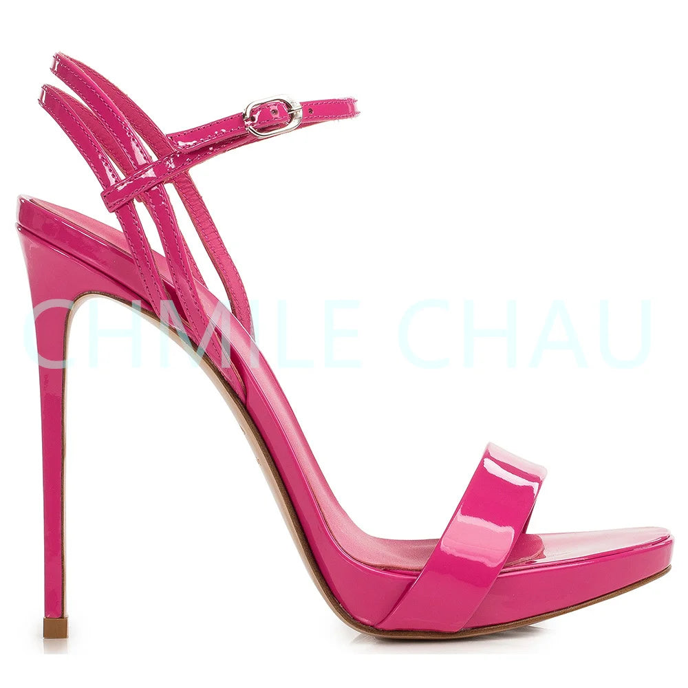 【Measure your feet length before order】Elegant Luxury Designer Women Sandal High Heel Banquet Prom Sandálias Femininas 23-CHC-30