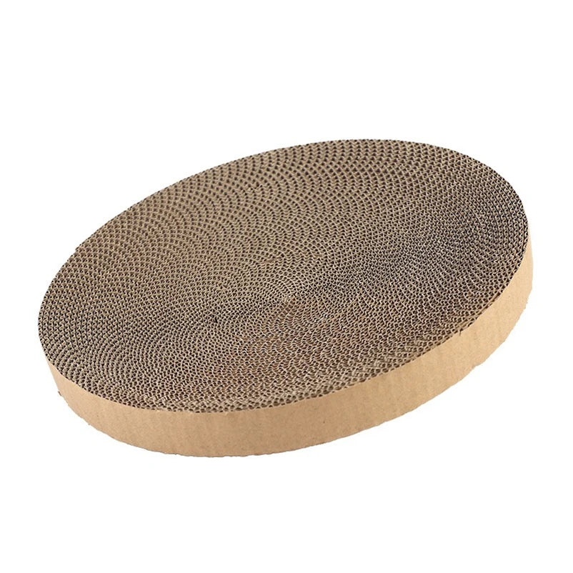 Round corrugated paper cat scratching board scratch resistant cat claw pet toy cat pet supplies