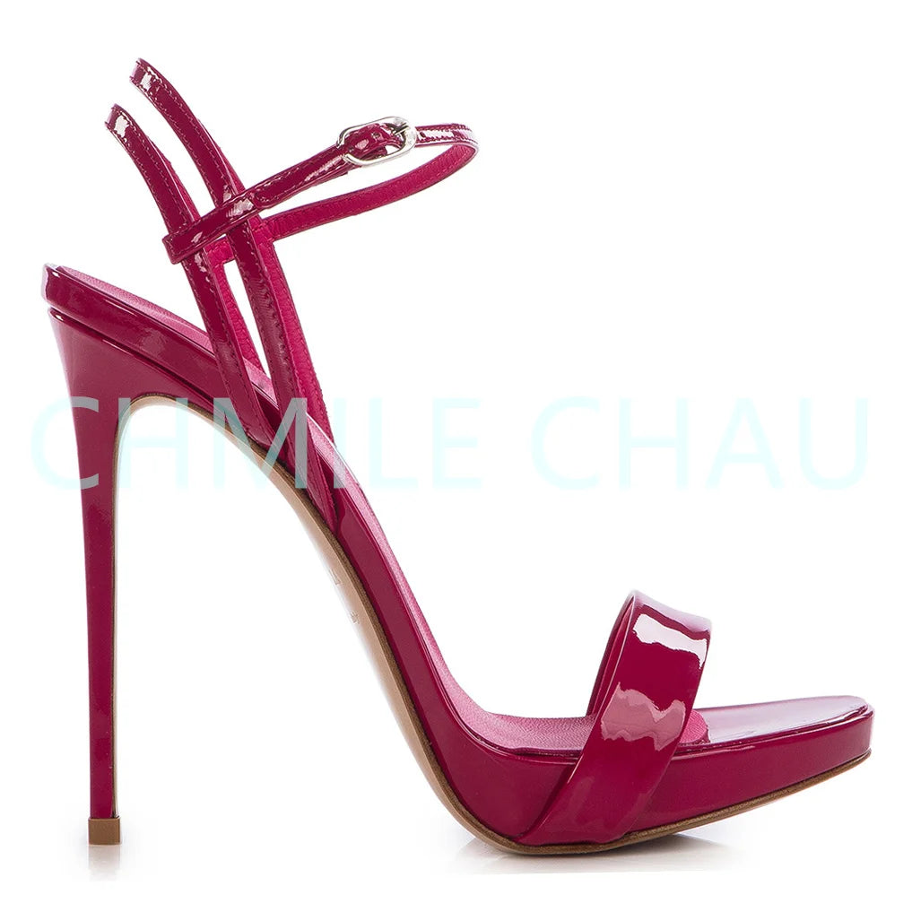 【Measure your feet length before order】Elegant Luxury Designer Women Sandal High Heel Banquet Prom Sandálias Femininas 23-CHC-30