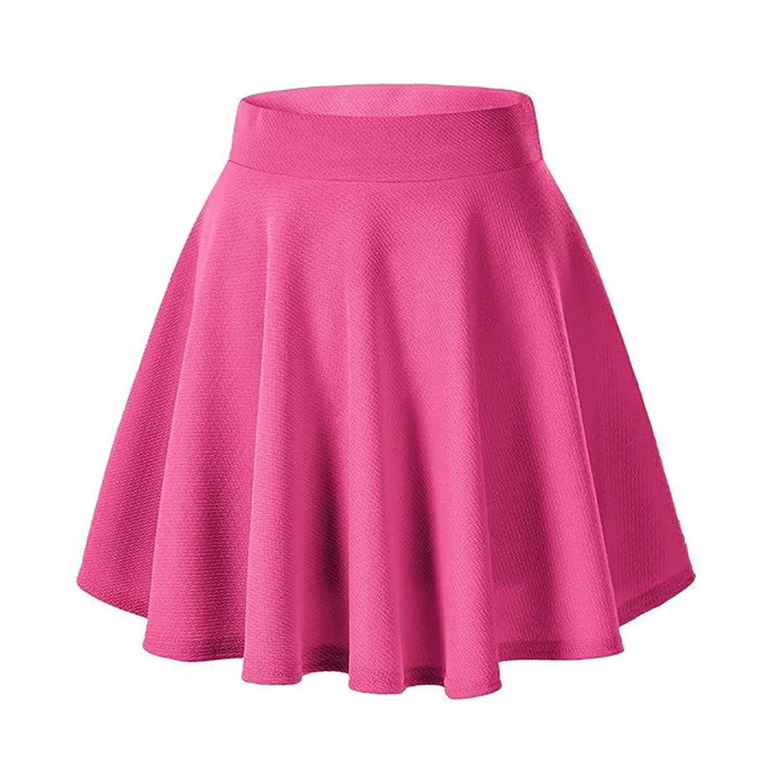 Skirt Women Fashion Basic Stretch Flared Casual Skirt Pleated A Line Skirt Swim Skirt Cover Up For Women Ropa De Mujer 2024