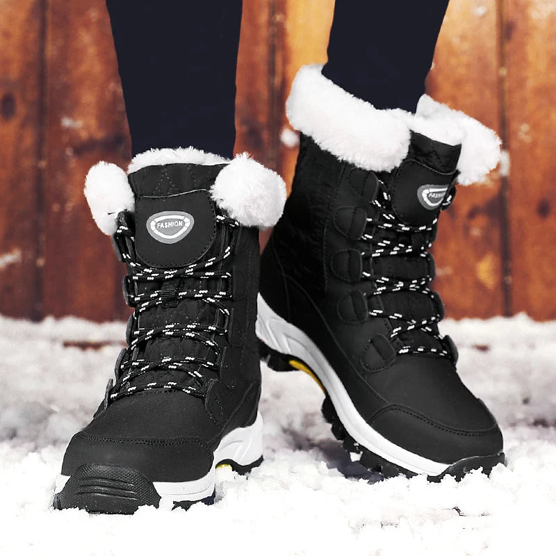 Women Classic Snow Boots Winter Warm Shoes Handmade Platform Shoes Womens Boots Ankle  Size 43 Booties