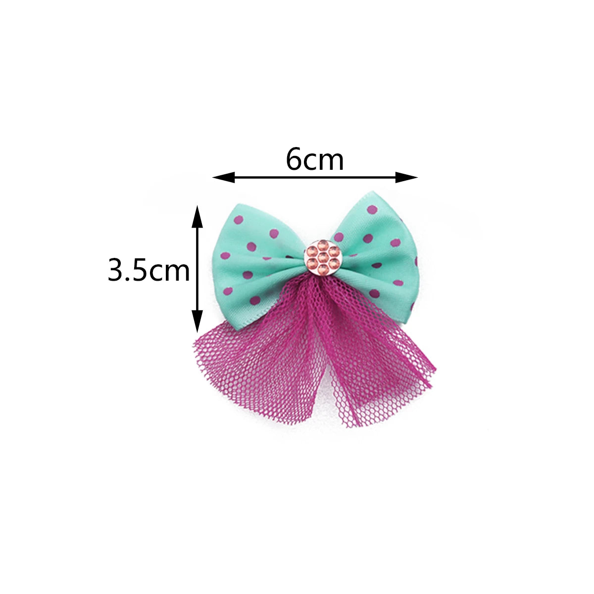 10PCS Dog Bow Dog Hair Accessories Handmade No Clip, No Rubber Band Pet Clothing Decoration Bows For Dogs Cats Pet Accessories