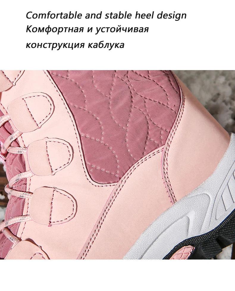Women Classic Snow Boots Winter Warm Shoes Handmade Platform Shoes Womens Boots Ankle  Size 43 Booties