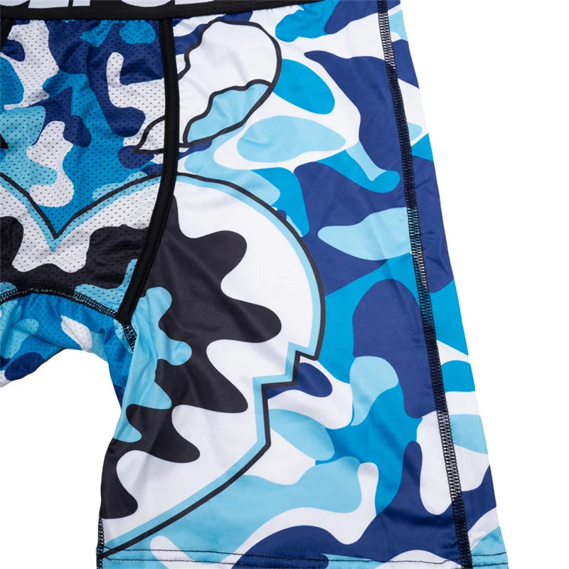 5Pcs Sexy Summer Men Boxer Underwear Breathable Printed Men's Panties Underpants Male Plus Size Man Boxer Briefs Man Boxershorts