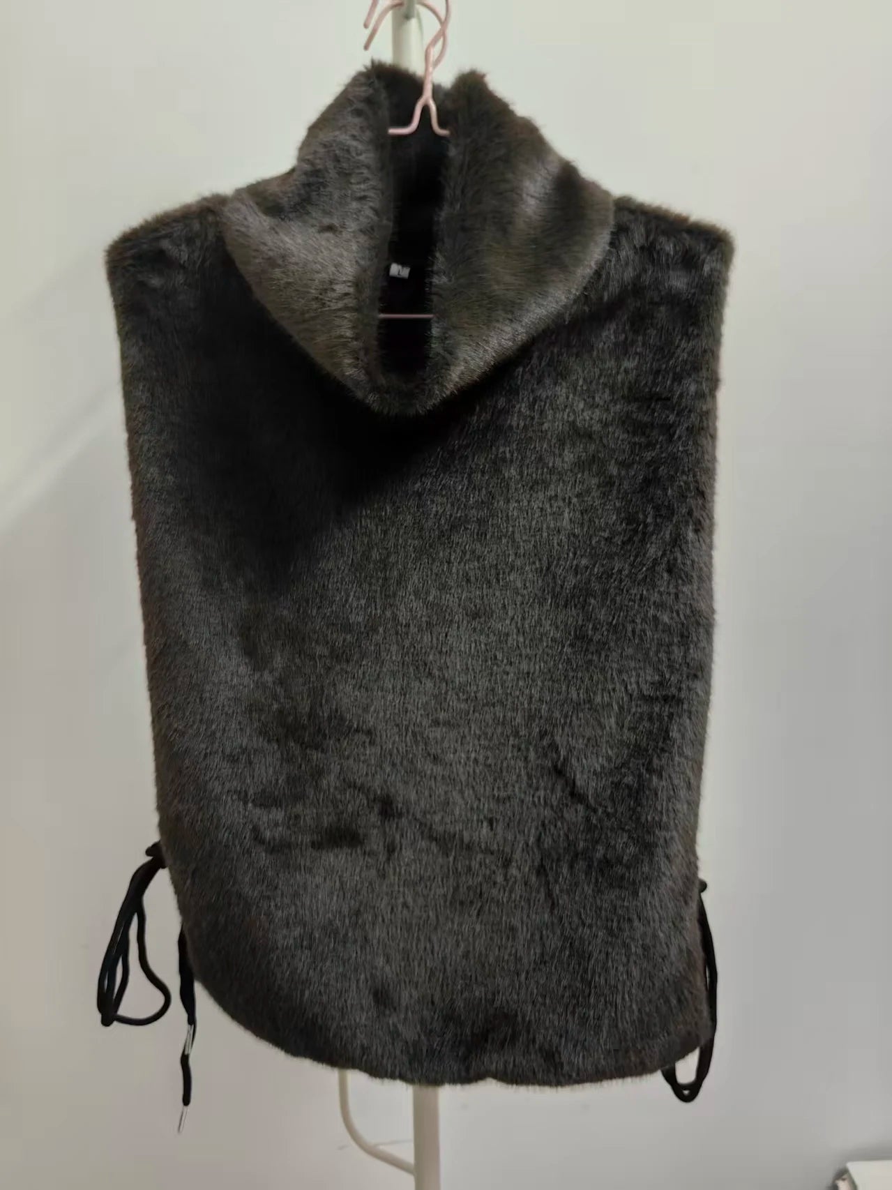 KUCLUT 2025 Autumn Winter Plush Vest For Women High-End Faux Mink Velvet High Collar Elegant Waistcoat Top Female 1A1010