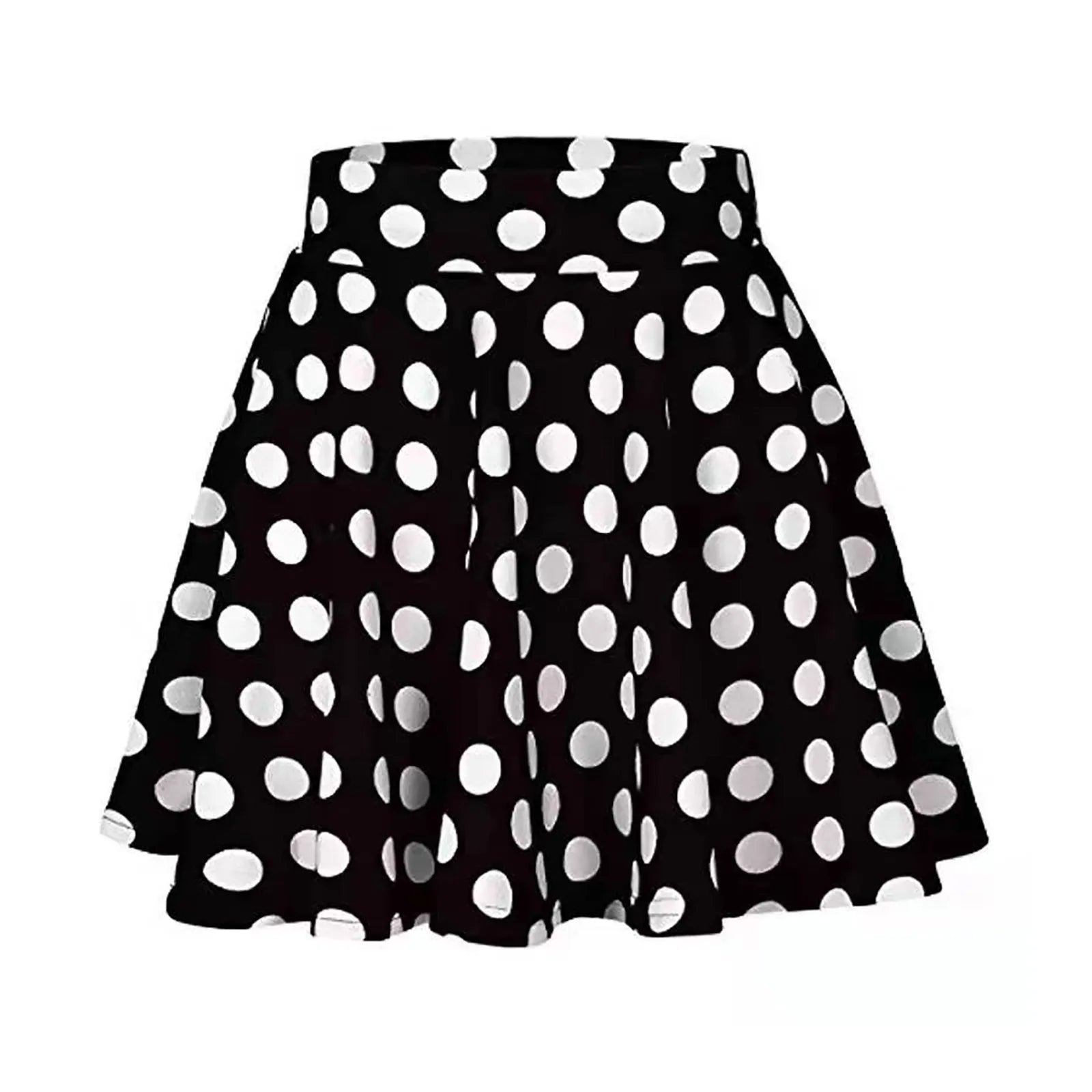 Skirt Women Plus Size Knee Length Women Fashion Basic Stretch Flared Casual Skirt Pleated A Line Skirt 한국 스타일 여성의류
