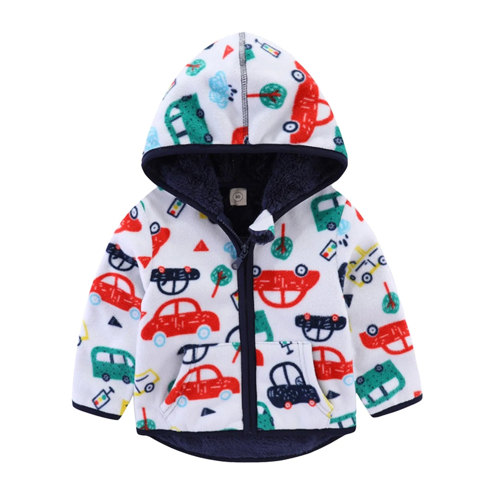 Girls Hooded Coats Toddler Baby Boys Girls Hooded Zipper Long Sleeve Thick Warm Outerwear Girls Coat Hook