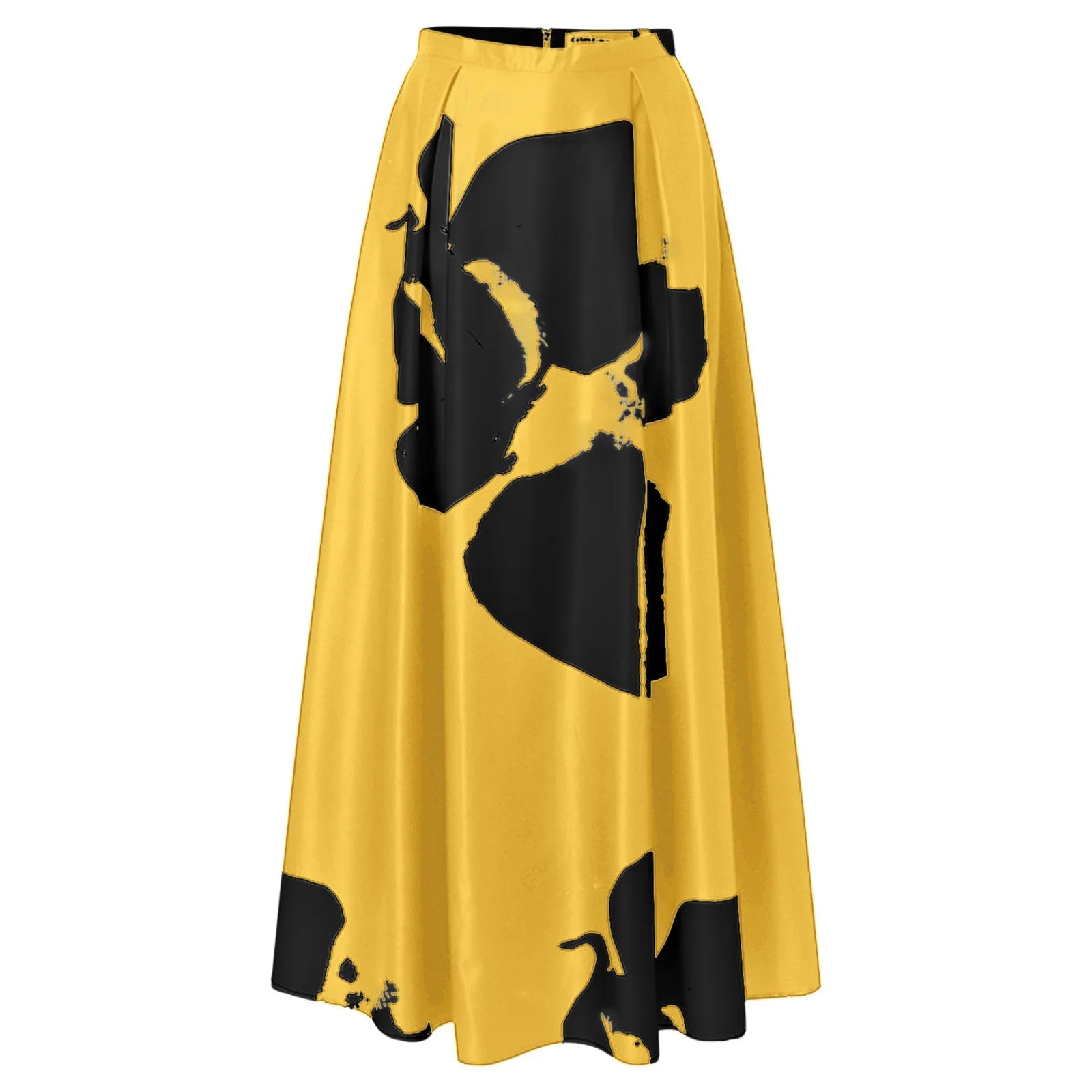 Women's Boho Skirt Vintage High Waist Large Swing Color Blocking A-Line Long Skirt Faldas Female Loose Fit Casual Beach Skirt