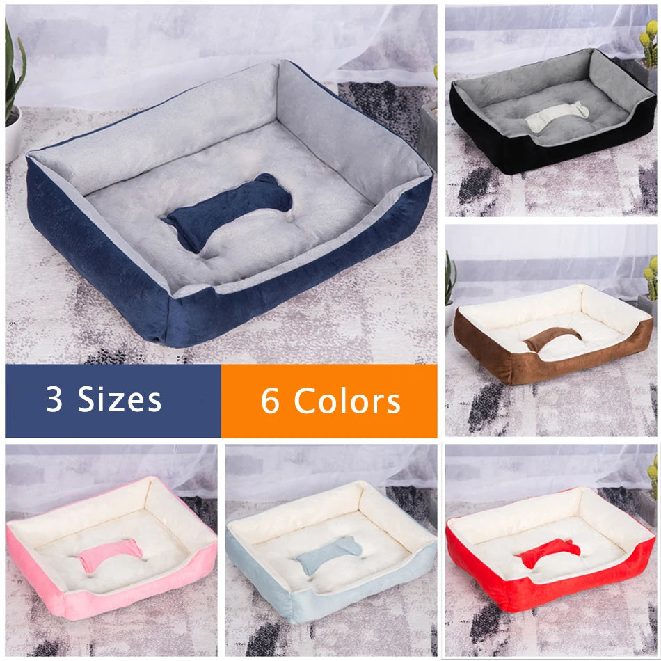 Winter Warm Pet Dog Bed Sofa Mats Pet Products Coussin Dogs Basket Supplies For Large Medium Small House Cat Bed
