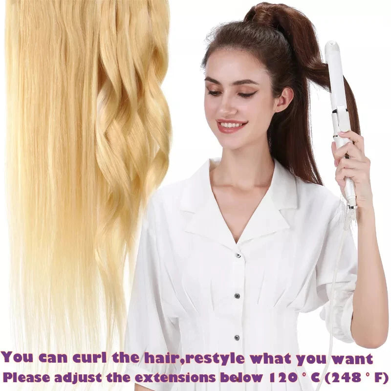 Straight Tape In Hair Extensions Remy Brazilian Hair Extensions Tape Ins For Women Natural Black 16-26 Inches 20Pcs 50G/Pack