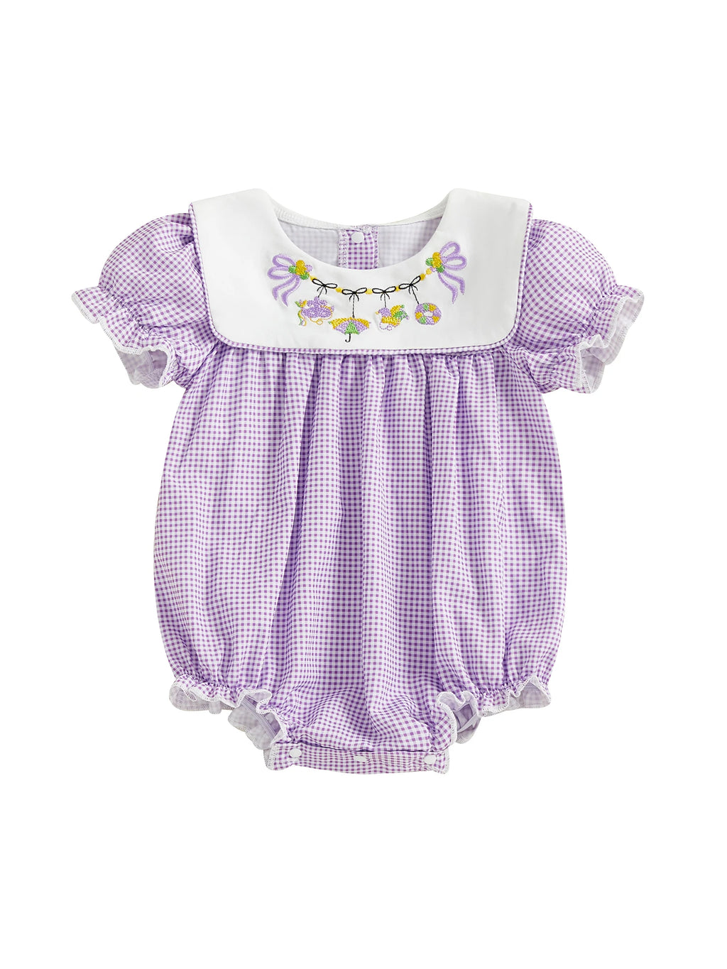 Toddler Girls Jumpsuit Sleeveless Round Neck Floral Print Ruffle Romper Baby Bodysuit Summer Outfit with Bow