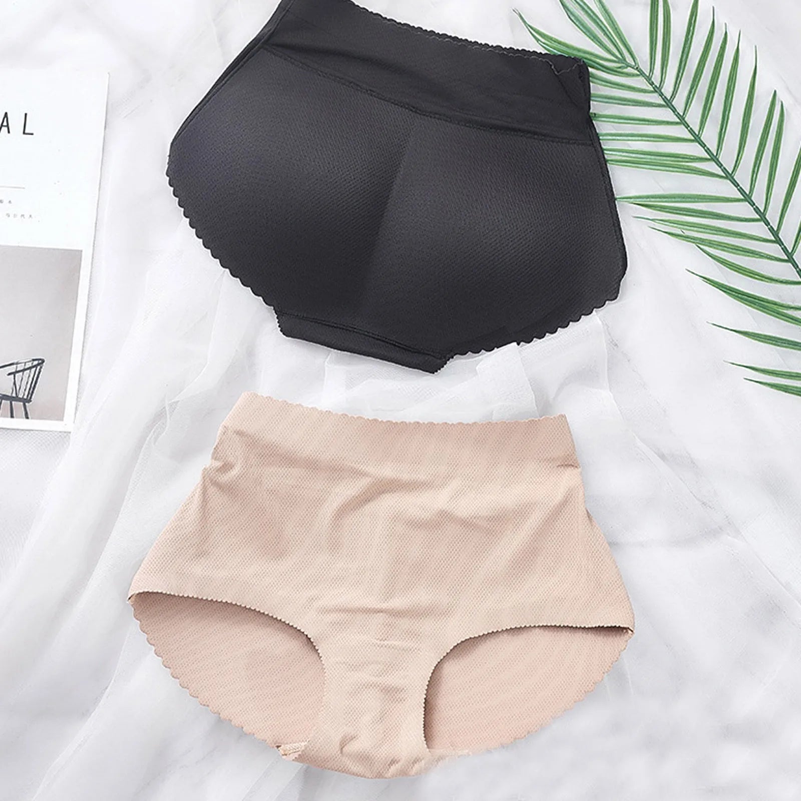 Seamless Shapewear Women's Mid Waist Shaping Triangle Pants Sponge Buttocks Mesh Breathable Hip Lifting Tummy Tightening Pants