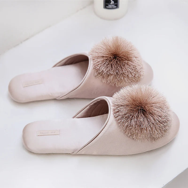 Red/Pink/Gray New Style At Home Slippers Indoor Winter Slippers Adult Women Soft Slipper Lovers Winter House Gilr Shoes