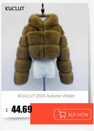 KUCLUT 2025 Autumn Winter Plush Vest For Women High-End Faux Mink Velvet High Collar Elegant Waistcoat Top Female 1A1010