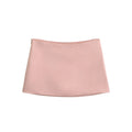 Korean Fashion Black Mini Skirts Summer Clothes Women 2025 Low Rise Skirts Mini Satin Skirt Low Waist Pencil Skirt With Shorts