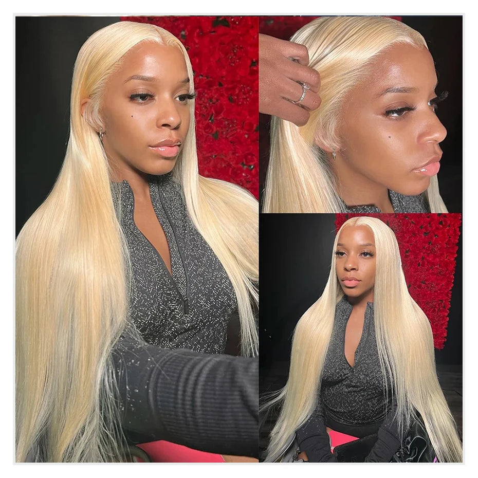 250% 300% High Density Lace Wigs 613 Hd Lace Frontal Wig 13x6 Bone Straight Blonde Wig 13x4 Lace Front Human Hair Wigs For Women