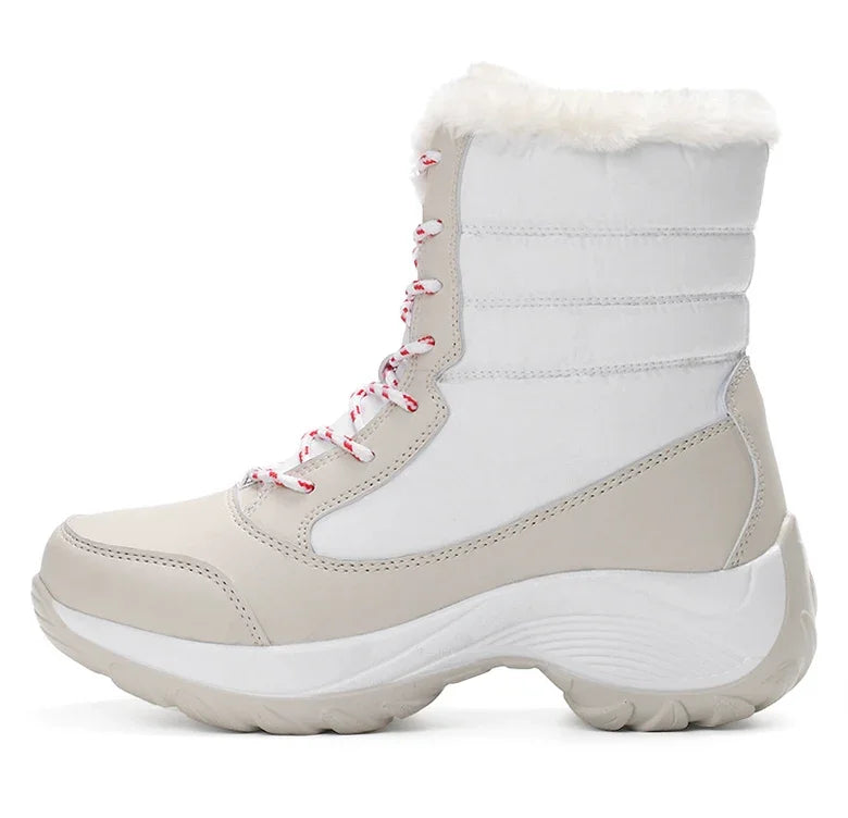 Women Boots Winter Platform Heels Snow Boots for Wamen 2023 Trend Fur Warm Ankle Boots Female Plush Winter Waterproof Shoes