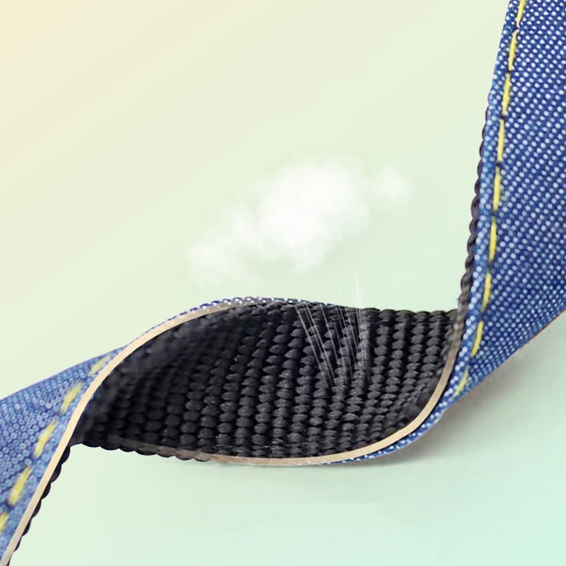 Pet chest and back thick wear-resistant vest denim sewn cloth chest and back dog leash pet leash is durable
