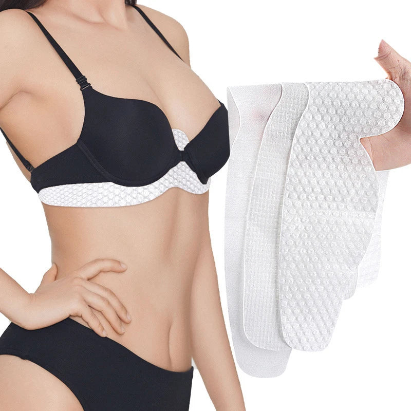 Disposable Bra Liners to Absorb Sweat Under Breasts Non Woven Bra Liners Bulk Underboob Sweat Absorber Pads for Women